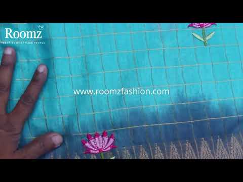 party wear embroidery work saree, Indian saree, silk saree, soft silk saree,